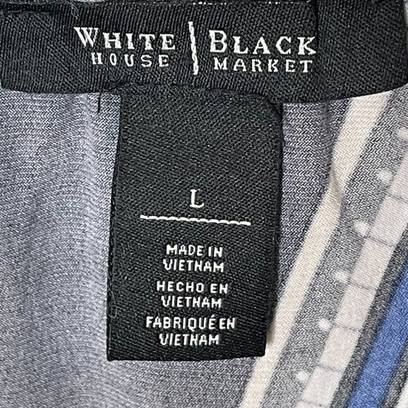 WHBM Black Sleeveless Off Shoulder Blouse Size L - Picture 3 of 5